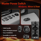 Master Power Window Mirror Door Lock Switch for Ford F150 Lincoln Mark LT 04 08
