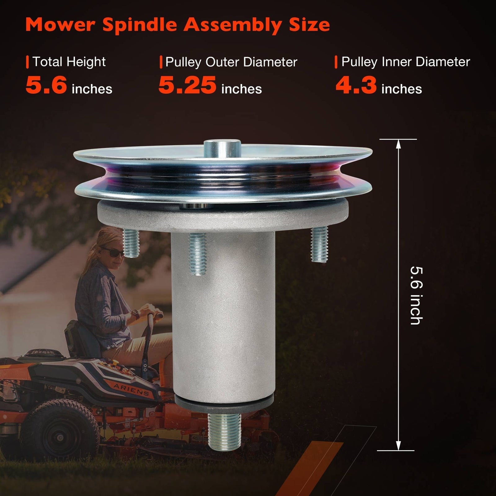 51528000 Mower Deck Spindle Assembly for Ariens Ikon X Edge Gravely ZT XL ZTX