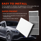 1668300218 Cabin Air Filter Kit for Mercedes Benz GL GLE GLS ML Series 2012-2020