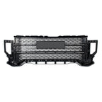 Front Bumper Grille Black w/Chrome Trim Fit GMC Sierra 2500 HD/3500 HD 2020-2023
