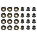 Front A Arm Bushing and Dust Cover Kit for Yamaha Banshee 350 YFZ350 Black Gold