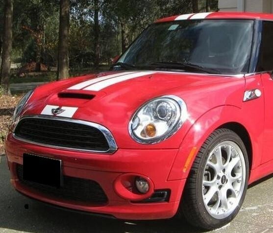 4 Inch Vinyl Bonnet and Boot Rally Stripes Racing Stripe Kit for Mini Cooper