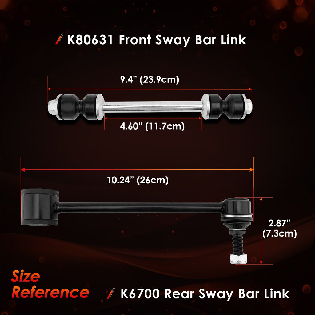 Front Rear Sway Links for Chevy Tahoe Suburban 1500 Avalanche Yukon for Cadillac