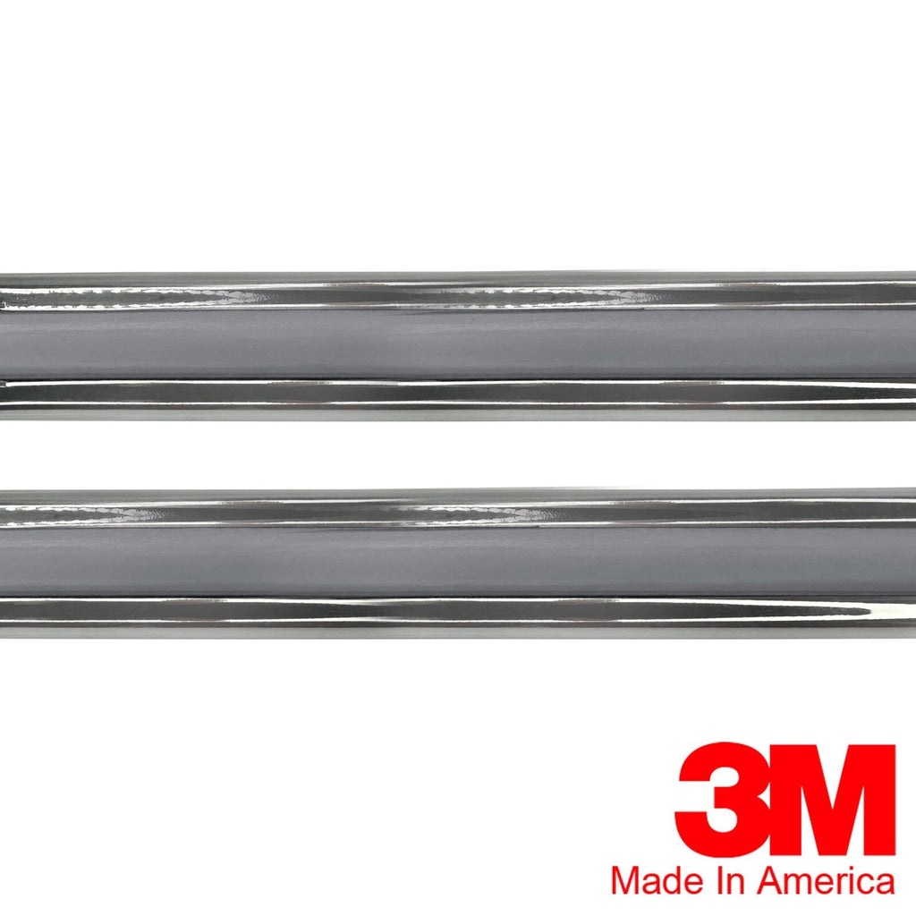 Vintage Style 5/8 Inch Silver and Chrome Side Body Trim Molding