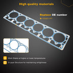 VS50458R Cylinder Head Gasket Set for Jeep Wrangler Cherokee 1999 2006 4.0L