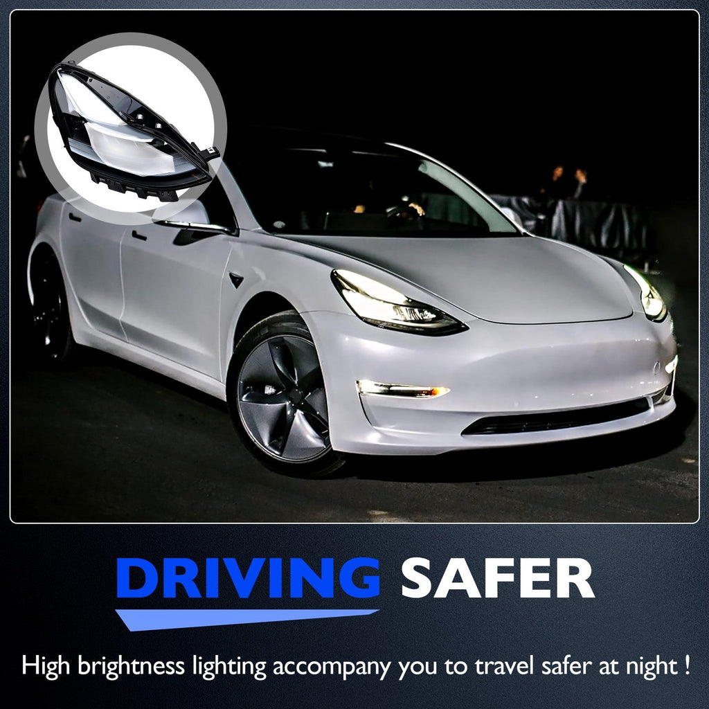 151495300 Headlight Assembly Right Passenger Side for Tesla Model 3 Y 21 to 23