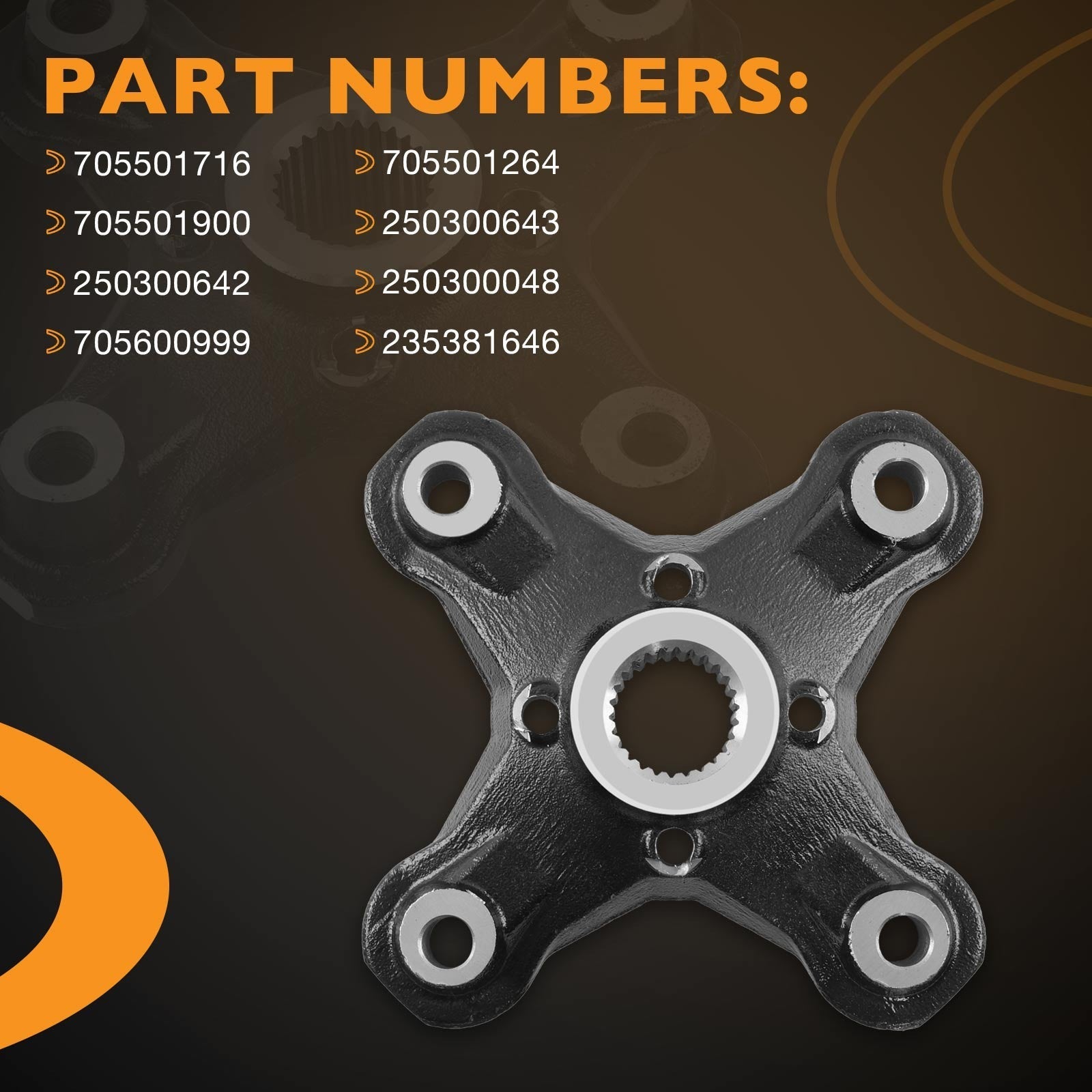 Front Rear Wheel Hub Rotor for Can-Am Outlander 450 500 570 650 800 2 Pack