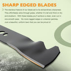 2105300125A 20 Inch Lawn Mower Deck Blade for MNA152505 MNA152701 Black