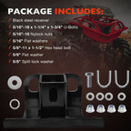 101280 2 Inch ATV Receiver Hitch Adapter for Yamaha Grizzly Kodiak 550 07 23