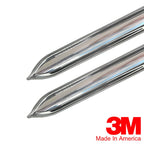 Vintage Style Chrome Side Body Trim Molding 5/8 Inch Formed Pointed Ends