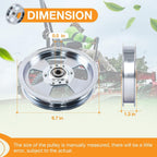 5102831 Flat Idler Pulley for Ferris 48 52 61 72 Inch Deck Lawn Mower 5104717