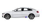 M Style Side Skirt Hash Mark Racing Stripe Rally Decal Kit for BMW 3 Series
