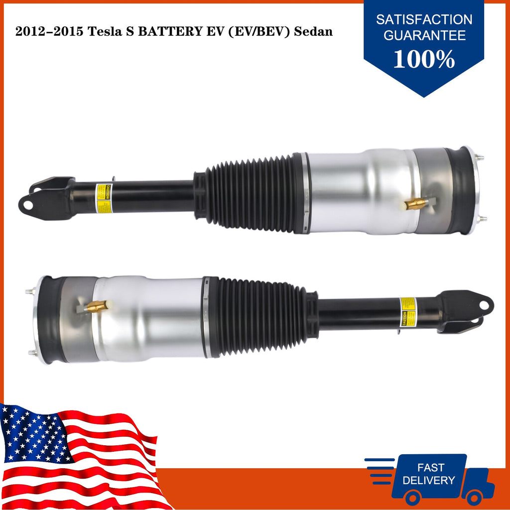 2x Front Left Right Air Suspension Struts For Tesla S BATTERY EV (EV/BEV) 12-15