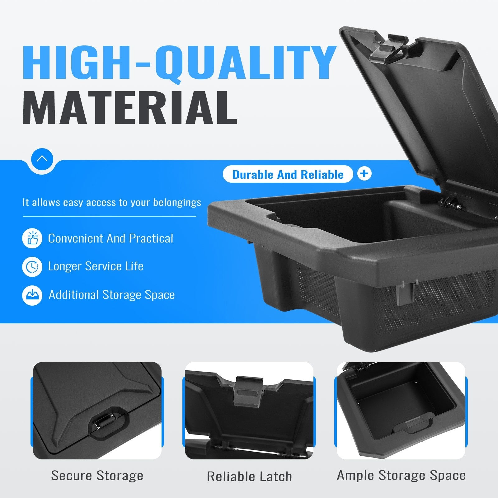 Center Console Dash Storage Box for 2020-2024 Polaris RZR PRO XP Turbo R Pro R