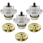 AM124498 M163464 Deck Spindle and Pulley for John Deere 48 54 Inch Z425 Z435 Z445 3 Pieces