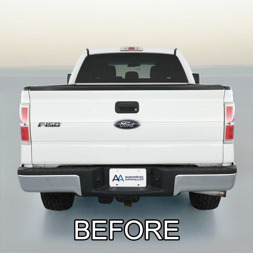 Black Tailgate Trim Molding Inserts for 2009 2014 Ford F150 by Automotive Authority