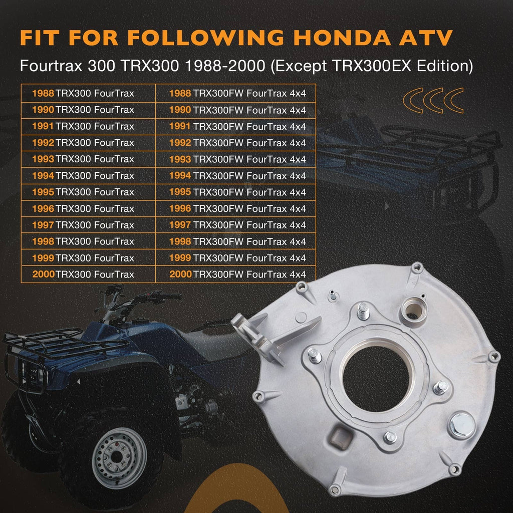 Rear Brake Backing Plate Bearing Seals Kit for Honda Fourtrax TRX300 TRX300FW
