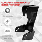 Black Gooseneck Trailer Lock with Key for RVs Livestock Haulers Trailers