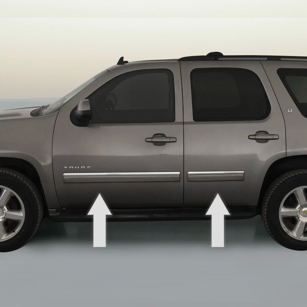 Chrome Side Door Trim Rocker Panel Molding for Chevy Tahoe Suburban 07-14