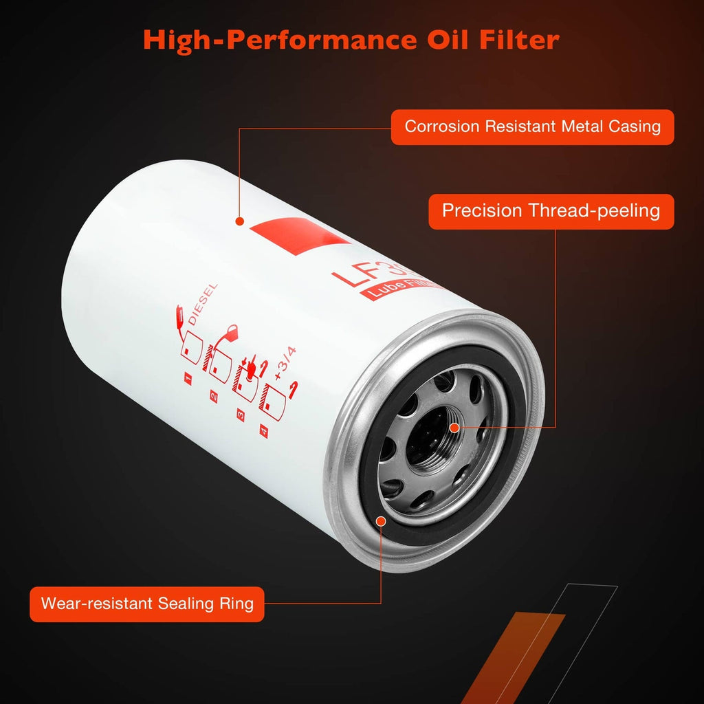 LF3972 Oil Filter for Dodge Ram 2500 1989 2015 Cummins 5.9L 6.7L 3 Pack