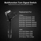 Turn Signal Wiper Hazard Switch for 2014 2021 Chevy Silverado GMC Sierra