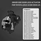 Door Lock Actuator Front Left for Toyota Corolla Camry Lexus GX460 2007 2019