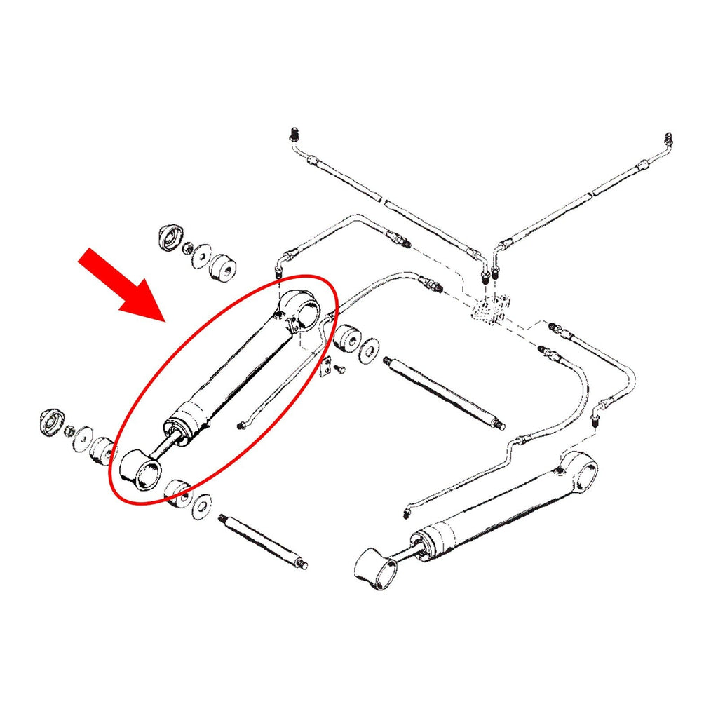 14035A3 Trim Ram Cylinder Port For MerCruiser Alpha I Gen I 14035A5 182421