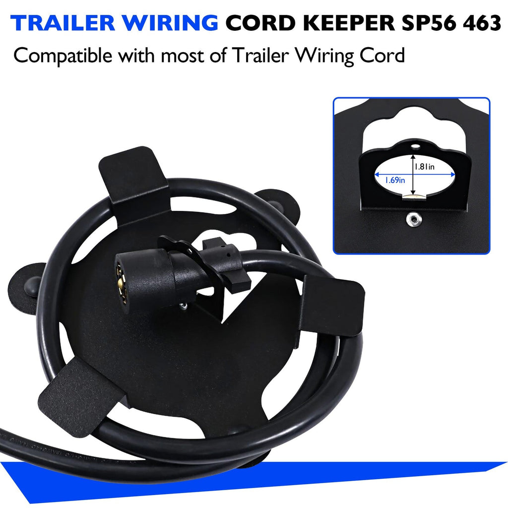 SP56 463 Trailer Wiring Cord Keeper Magnetic Pin Box Holder for Trailers RV