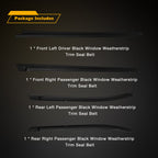Outside Window Weatherstrip Trim Seal Belt for Toyota Tacoma Double Cab 05 15
