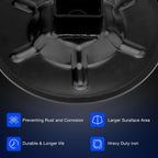 9in Diameter Rear Jack Foot Pad For 2in ID Square Tube LC Hall Effect Ground