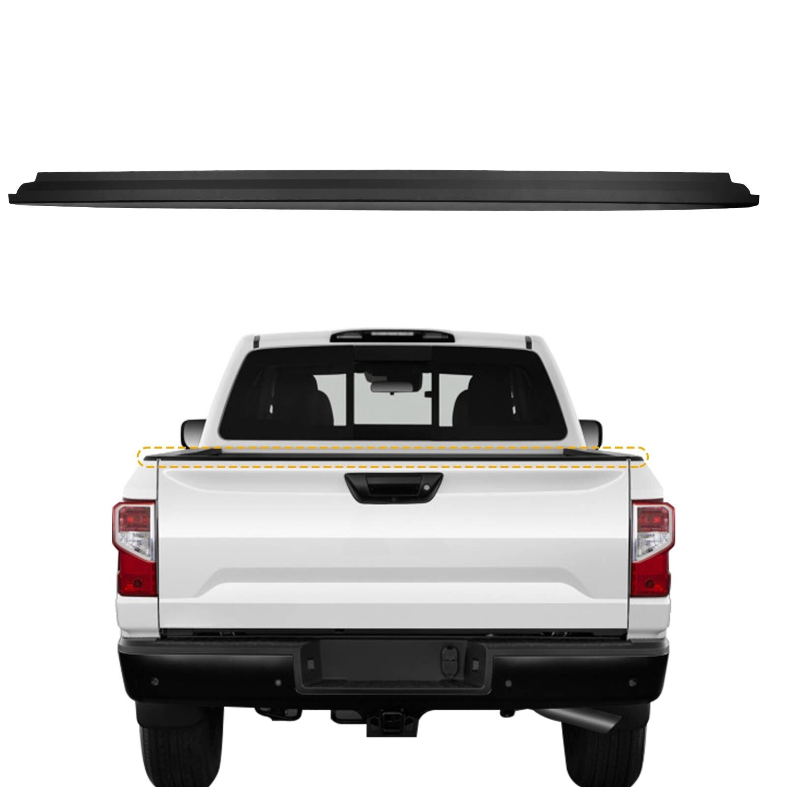 93486EZ00A Rear Tailgate Bed Cap Molding for Nissan Titan 2017 2021 Platnum Pro