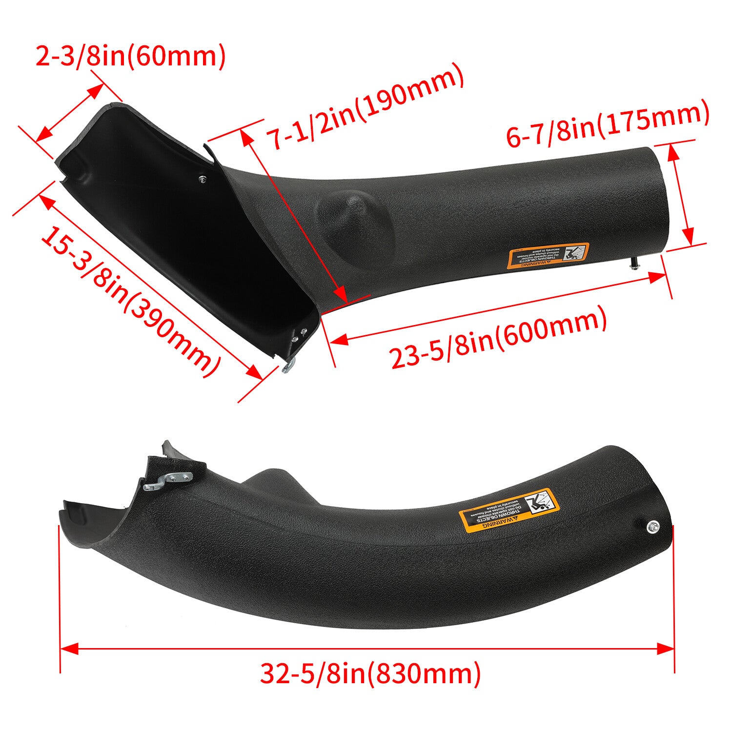 Lower Discharge Chute for John Deere 102 105 115 125 135 X110 X120 X125 GY20423