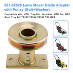 68702528 Lawn Mower Blade Adapter With Pulley For MTD Gold Pro Yardman Troybilt