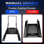 9X9 Black Sliding Grain Gate For Feed Bin Truck Unloading Manual Flow Control
