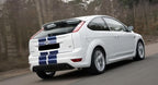 Dual 7 Inch Vinyl Rally Stripes Racing Stripe Install Kit for Ford Focus
