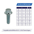 Timing Chain Cover Hex Flange Bolts for LS LT Engines LS1 LS2 LSX LT1 LT2 10pk