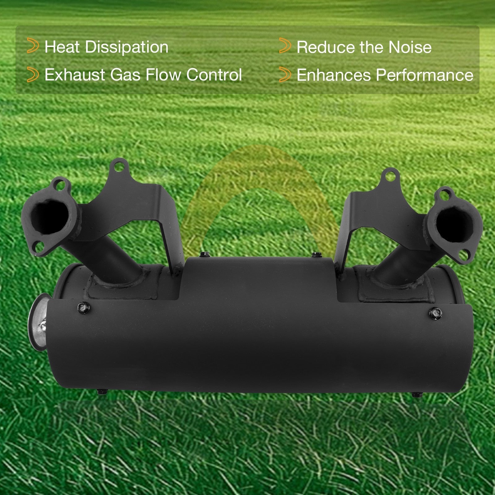 Muffler for Briggs and Stratton Vanguard EFI BS 29 to 35 hp Shield Big Block