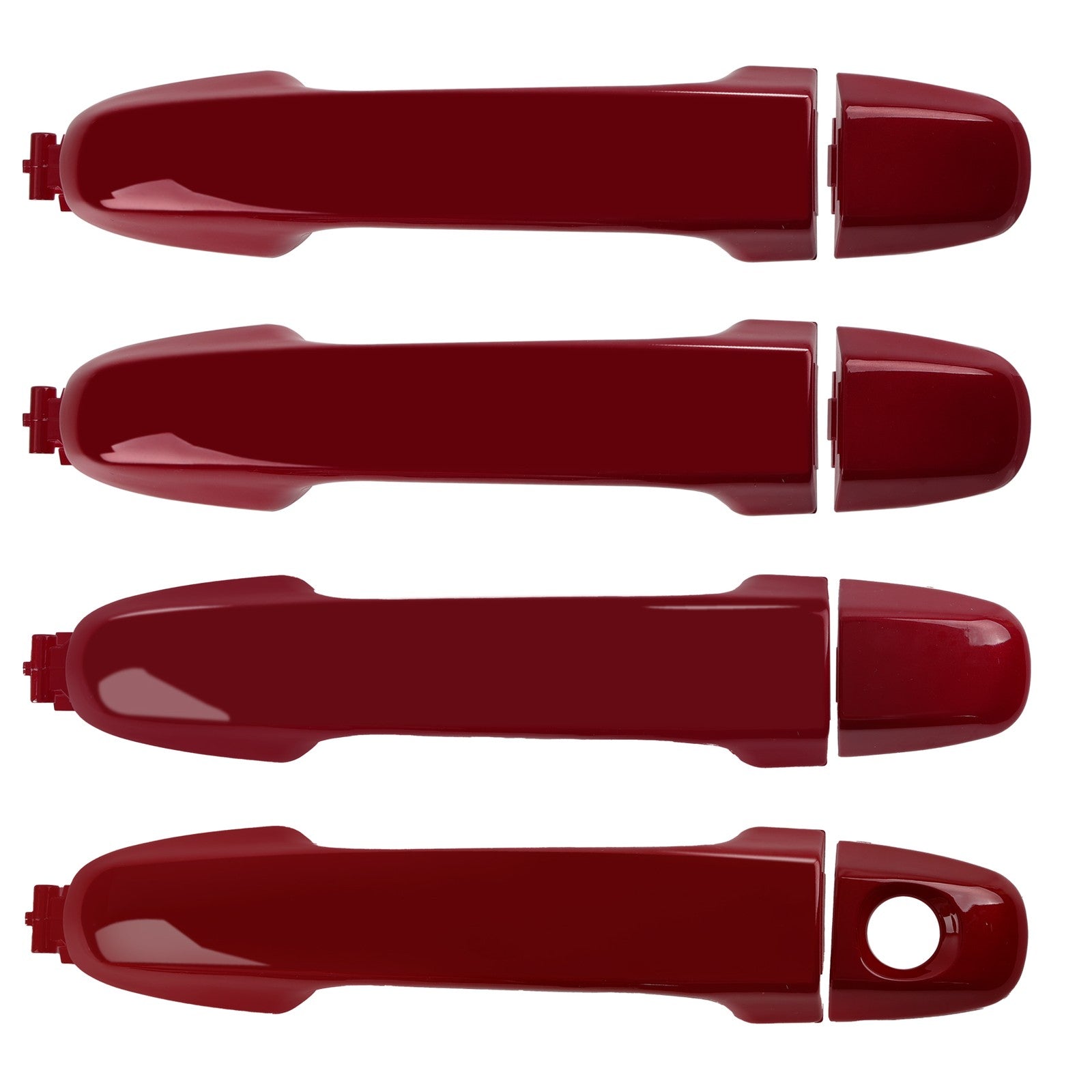 Exterior Door Handles Front Rear Kit for Toyota Camry 2012 2017 Red 4 Piece