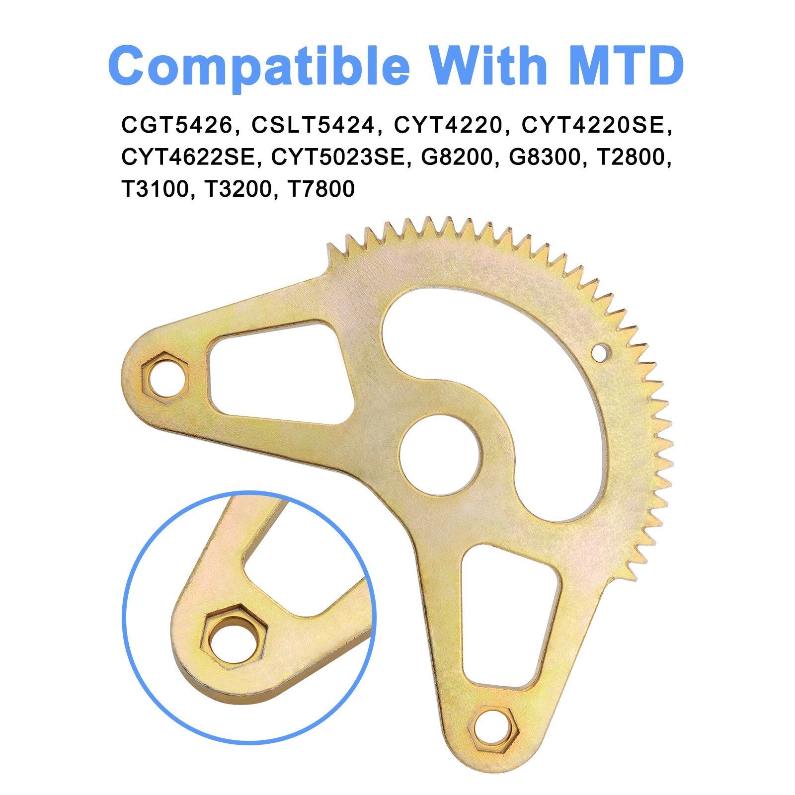 71705225 Mower Steering Gear Segment For MTD Cub Cadet XT1 GT LT XT2 S LX 16in