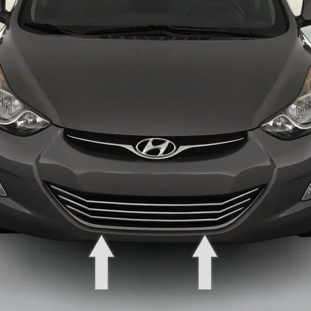 Chrome Grille Grill Trim for Hyundai Elantra 2011 2016 Model