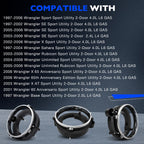 Front Left Right Side Headlight Bulb Brackets Buckets for Jeep Wrangler 97 06