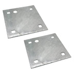 Stationary and Floating Dock Backer Plates 5x5 Heavy Duty Galvanized Steel 2