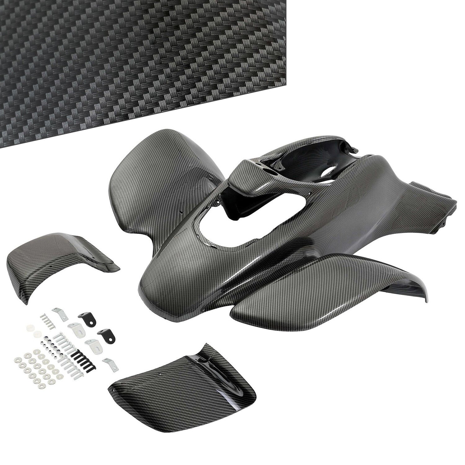 For Honda TRX 400EX 1999 2004 Front Fender ABS Carbon Fiber Printing 11739 30