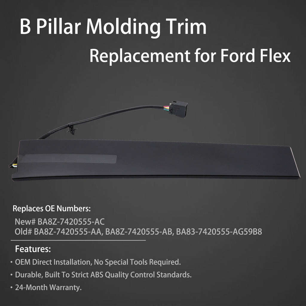 Door Entry Keypad Pillar Molding Trim Left Driver Side for Ford Flex 2010 2019