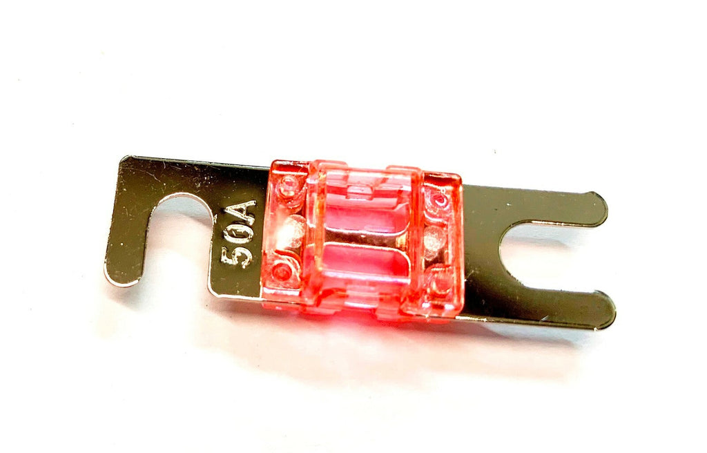 Mini ANL Fuse 50 Amp 50A 32V AFS Fuses for Auto Marine Stereo Audio Video 3 Pack