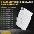 Sliding Door Lock Latch Actuator Rear Left Driver Side For 2011 17 Toyota Sienna