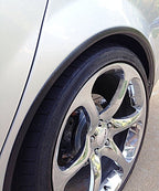 Black Carbon Fiber Wheel Well Fender Trim Molding DIY Kit