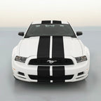 10 Inch Black Carbon Fiber Vinyl Rally Stripes Racing Stripe for Ford Mustang Cobra
