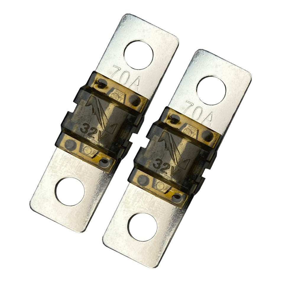 MIDI AMI 70A 32V Fuse for Auto Marine Stereo Audio Video Bolt On (2 Pack)