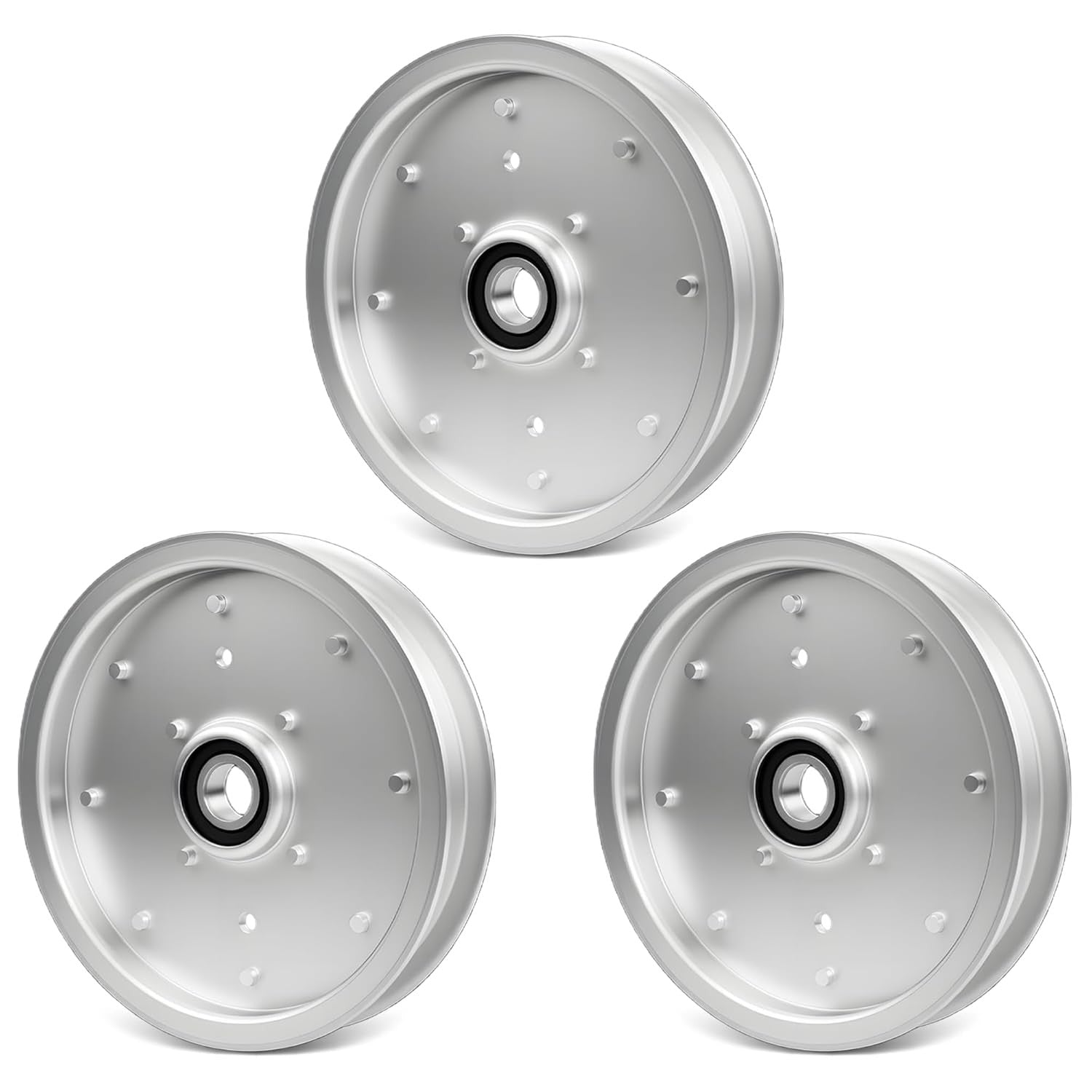 AUC10172 Mower Deck Flat Idler Pulley for John Deere Z540R ZTrak 15959 3 Pack